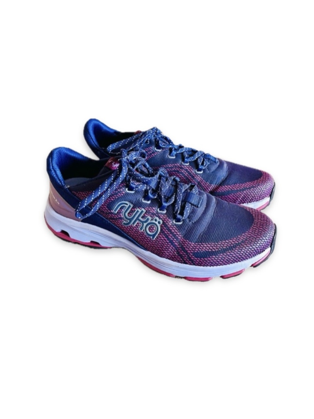 Rykä Devotion X TR Trail Walking Sneakers Women’s 9M Navy Pink Athletic Shoes